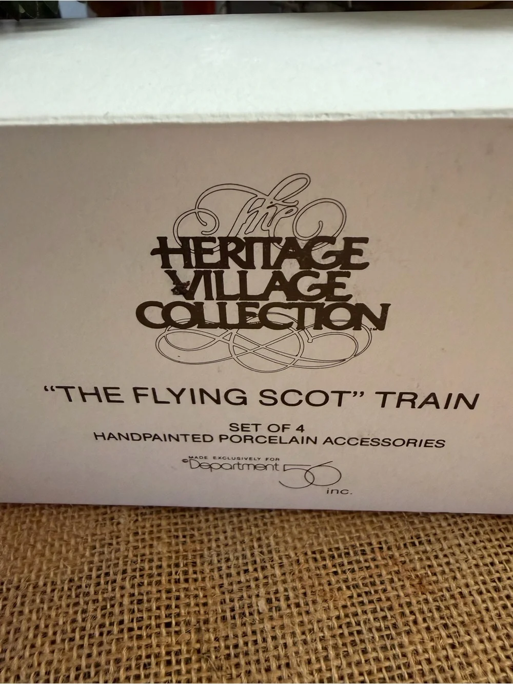 Department 56 Green and gold the flying  Scout train. Original box
